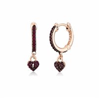 Earrings Kurshuni Woman in Silver Zirconia KU729B-3WRS - KU729B-3WRS